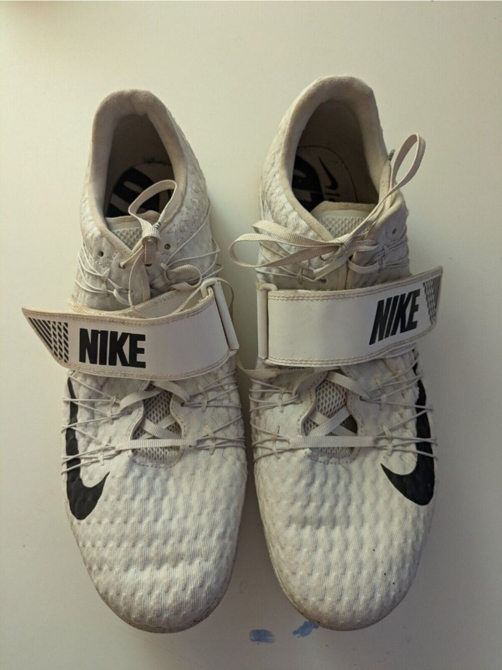 Nike Field Triple Jump Spikes Men's Size 15 WHITE Track EU 49.5 Zoom TJ Elite